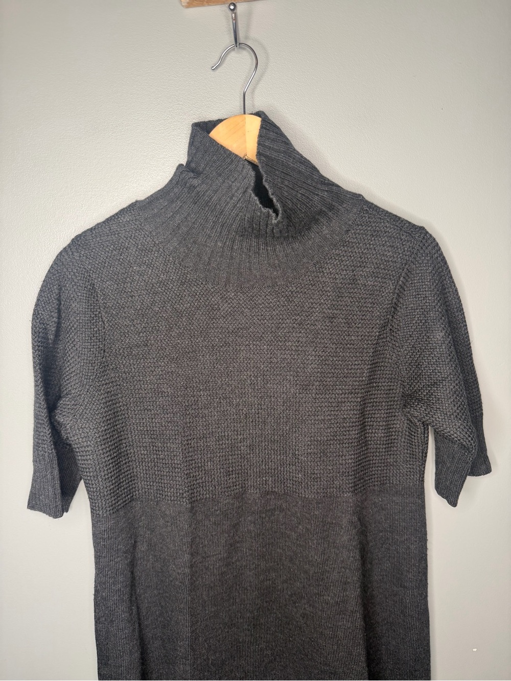 Eileen Fisher Merino Wool Turtleneck Sweater Tunic - Picture 4 of 9
